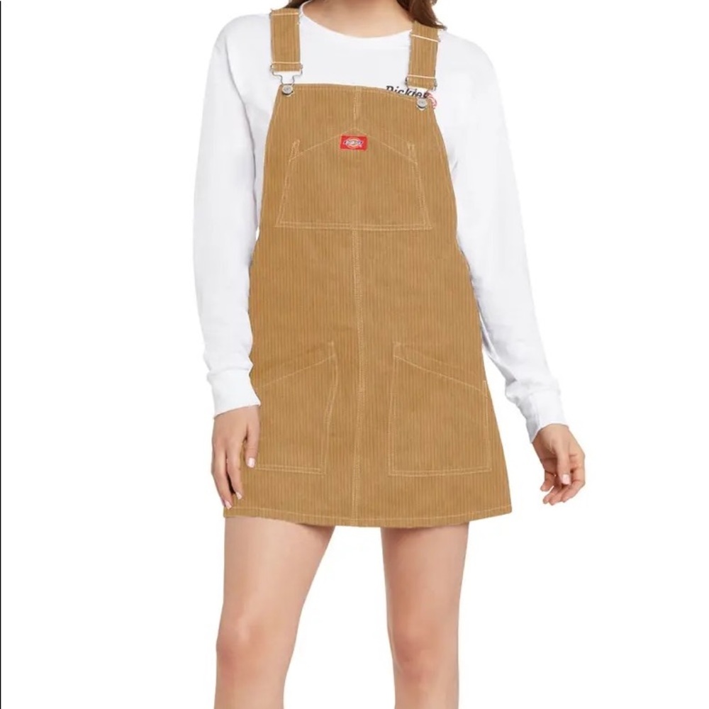 dickies corduroy overalls dress! size medium